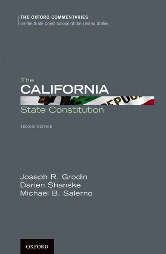 The California State Constitution book cover