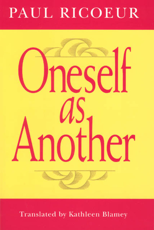 Oneself as Another cover