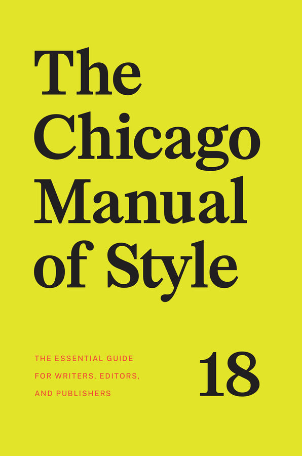 The Chicago Manual of Style cover