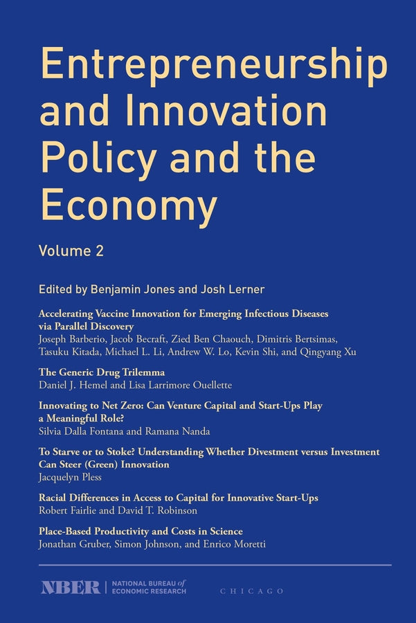 NBER-Entrepreneurship and Innovation Policy and the Economy cover