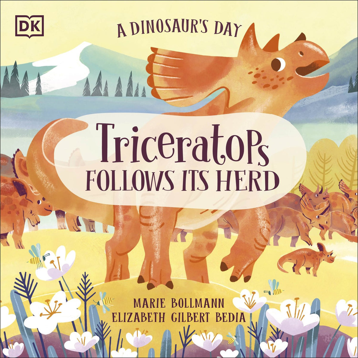 A Dinosaur's Day: Triceratops Follows Its Herd