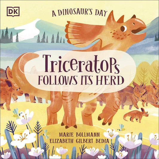 A Dinosaur's Day: Triceratops Follows Its Herd