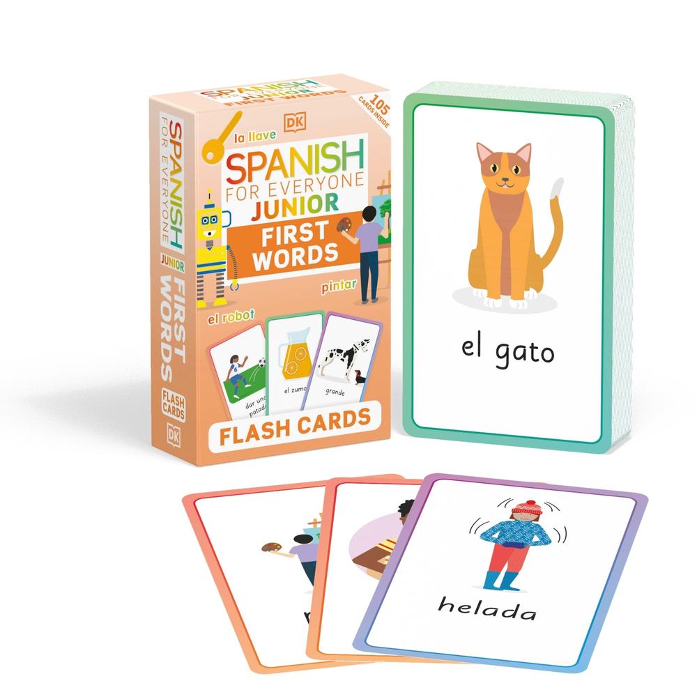 Spanish for Everyone Junior First Words Flash Cards book cover