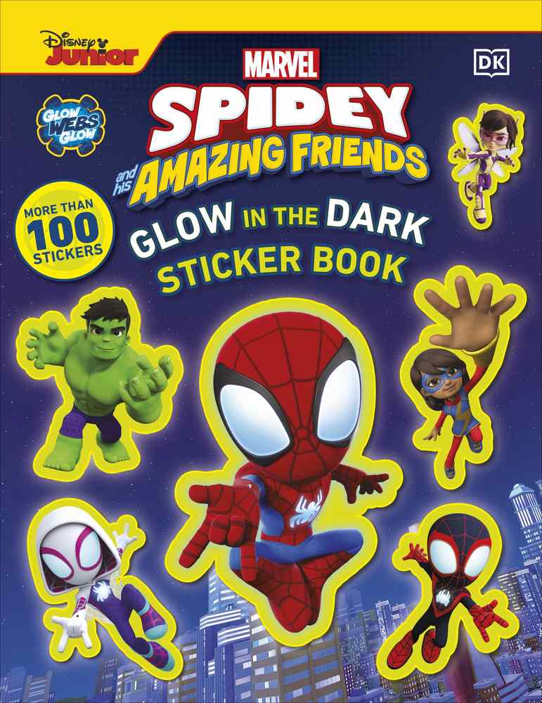 Marvel Spidey and His Amazing Friends Glow in the Dark Sticker Book book cover