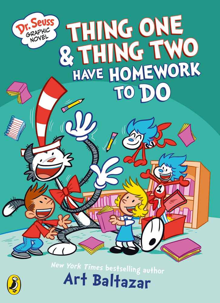 Dr Seuss Graphic Novel: Thing One and Thing Two Have Homework to Do book cover