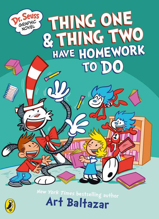 Dr Seuss Graphic Novel: Thing One and Thing Two Have Homework to Do book cover