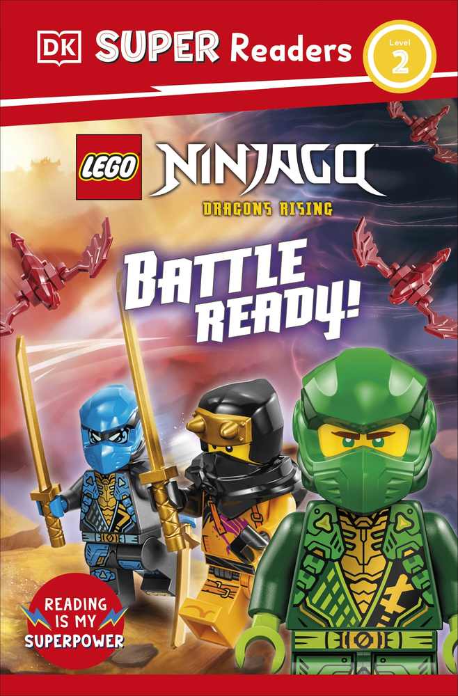 DK Super Readers Level 2 LEGO Ninjago Dragons Rising Battle Ready! book cover