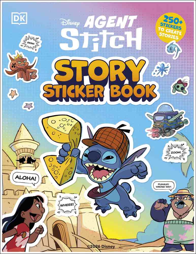 Disney Stitch Story Sticker Book book cover