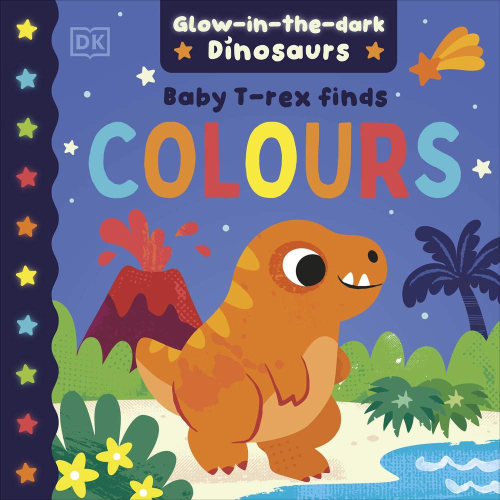 Baby T. Rex Finds Colours book cover