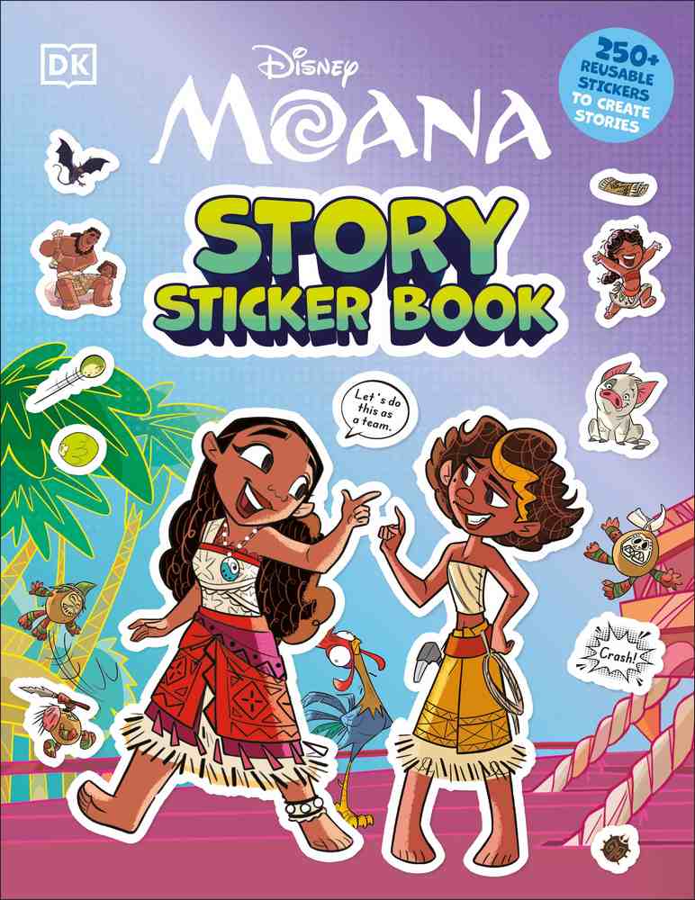 Disney Moana Story Sticker Book book cover