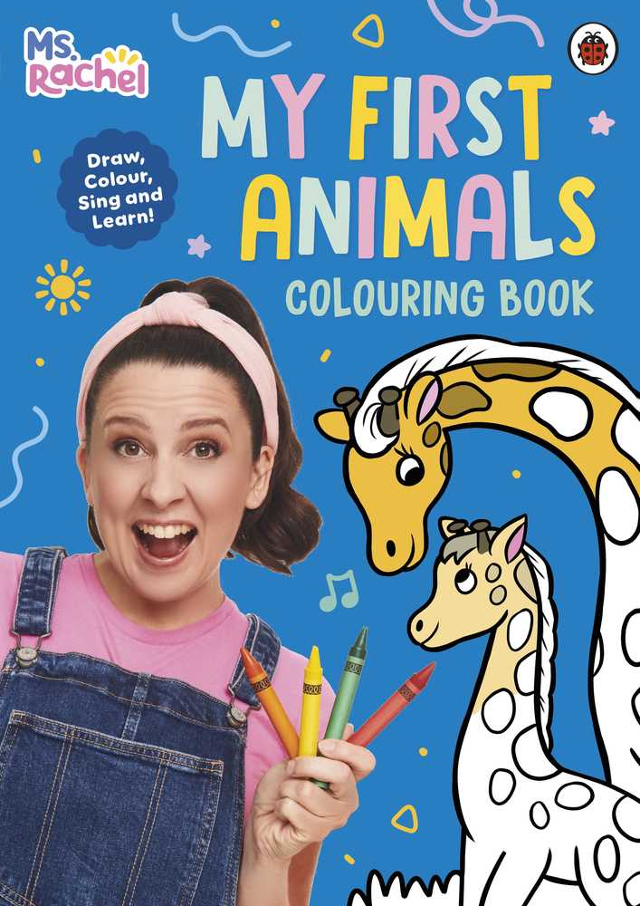 Ms Rachel: My First Animals Colouring Book book cover