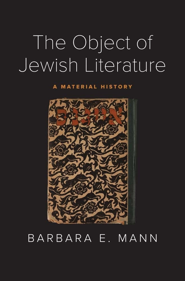 The Object of Jewish Literature: A Material History cover