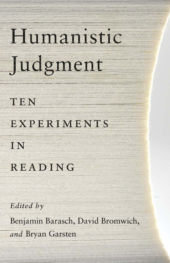 Humanistic Judgment: Ten Experiments in Reading cover