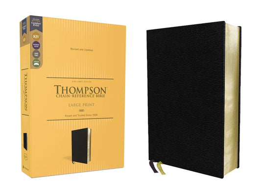KJV, Thompson Chain-Reference Bible, Large Print, Red Letter, Comfort Print (Black)