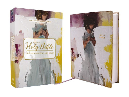 NRSVue, Holy Bible, Anne Neilson Angel Art Series, Comfort Print [Multi-purple]