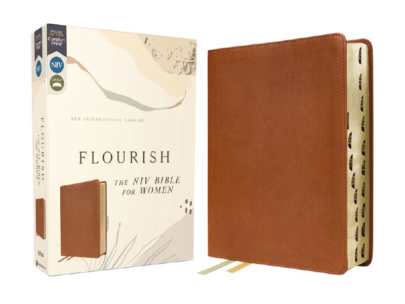 Flourish: The NIV Bible for Women, Thumb Indexed, Comfort Print [brown]