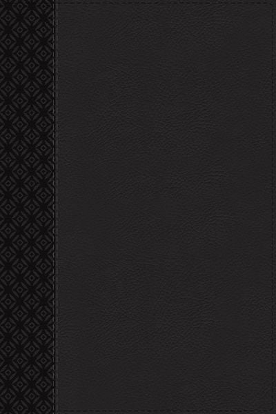 NIV, Compact Center-Column Reference Bible, Black, Red Letter, Comfort Print [Black]