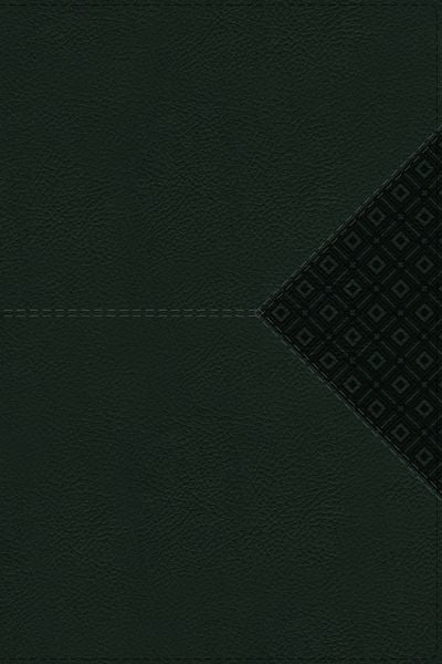 NIV, Compact Center-Column Reference Bible, Red Letter, Thumb Indexed. Comfort Print [Green]