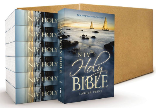 Niv, Holy Bible, Larger Print, Economy Edition, Case Of 24, Comfort Print [Blue]