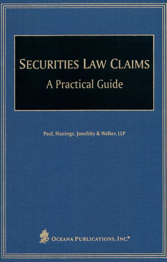 Securities Law Claims book cover