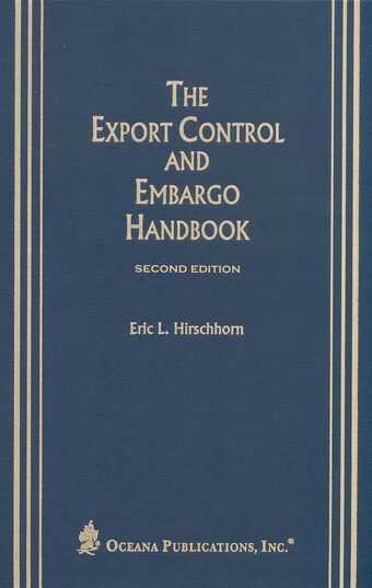 The Export Control and Embargo Handbook book cover