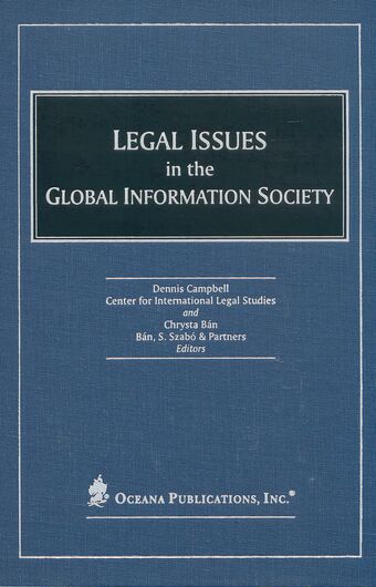 Legal Issues in the Global Information Society book cover