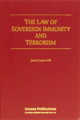 The Law of Sovereign Immunity and Terrorism book cover