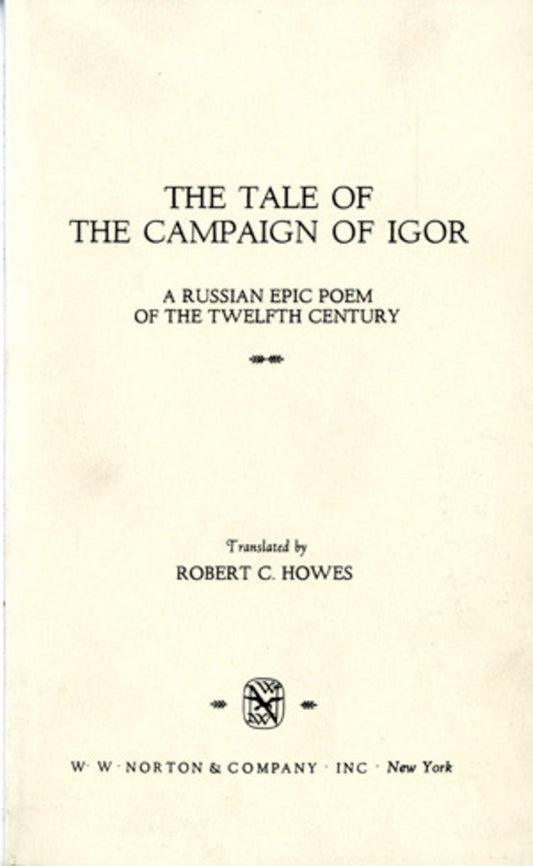 Tale of the Campaign of Igor