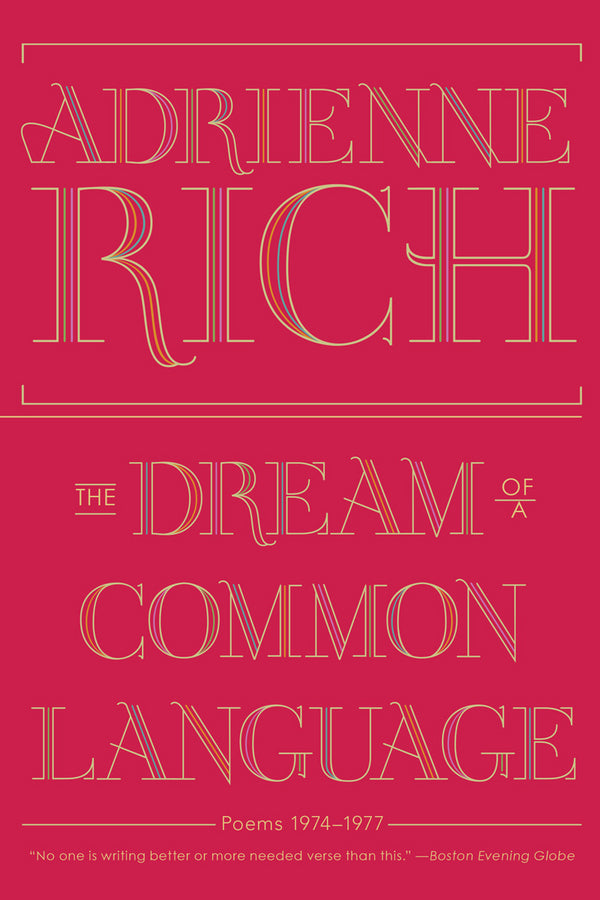 The Dream of a Common Language Poems 1974 - 1977 cover