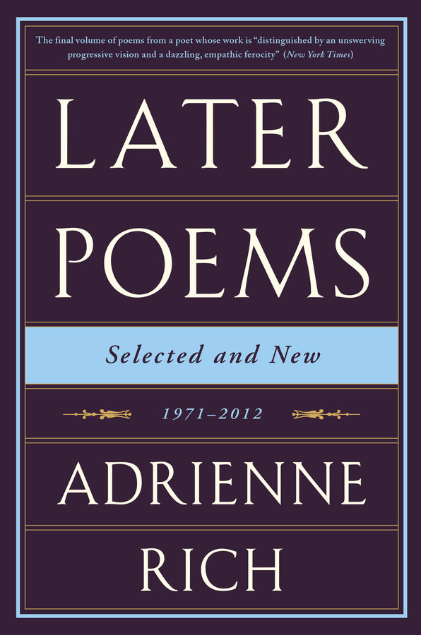 Later Poems: Selected and New: 1971-2012 cover