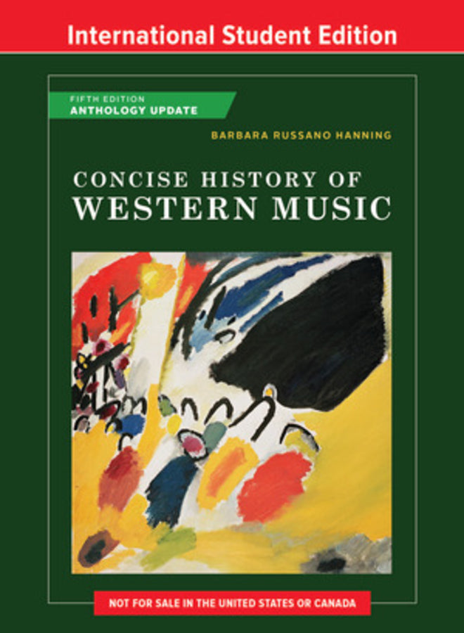 Concise History of Western Music, 5th International Student Edition (Anthology Update) cover