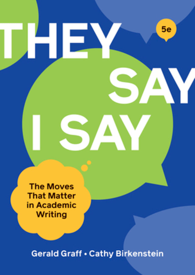"They Say I Say"