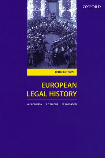European Legal History book cover
