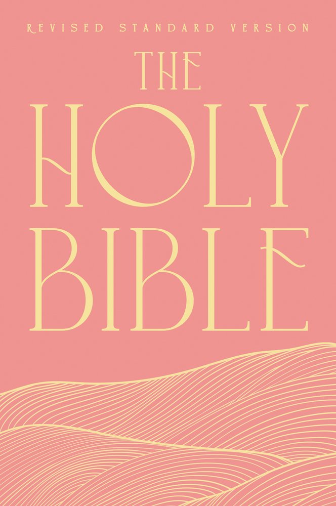 Holy Bible RSV Personal Size Holy Bible with Cross References, Pink, Paperback book cover