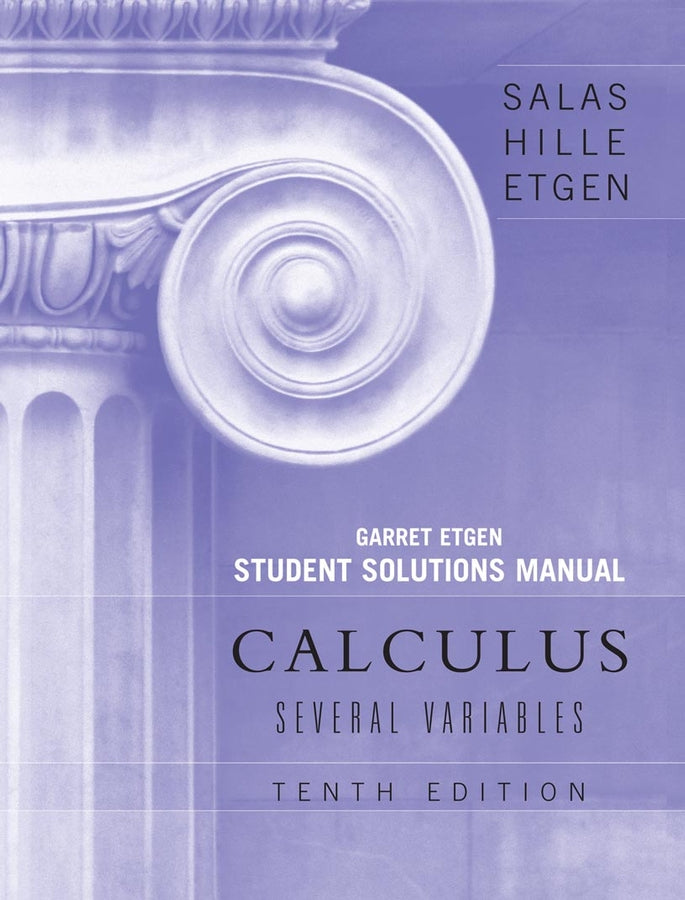 Calculus: Several Variables, 10e (Chapters 13 - 19) Student Solutions Manual cover