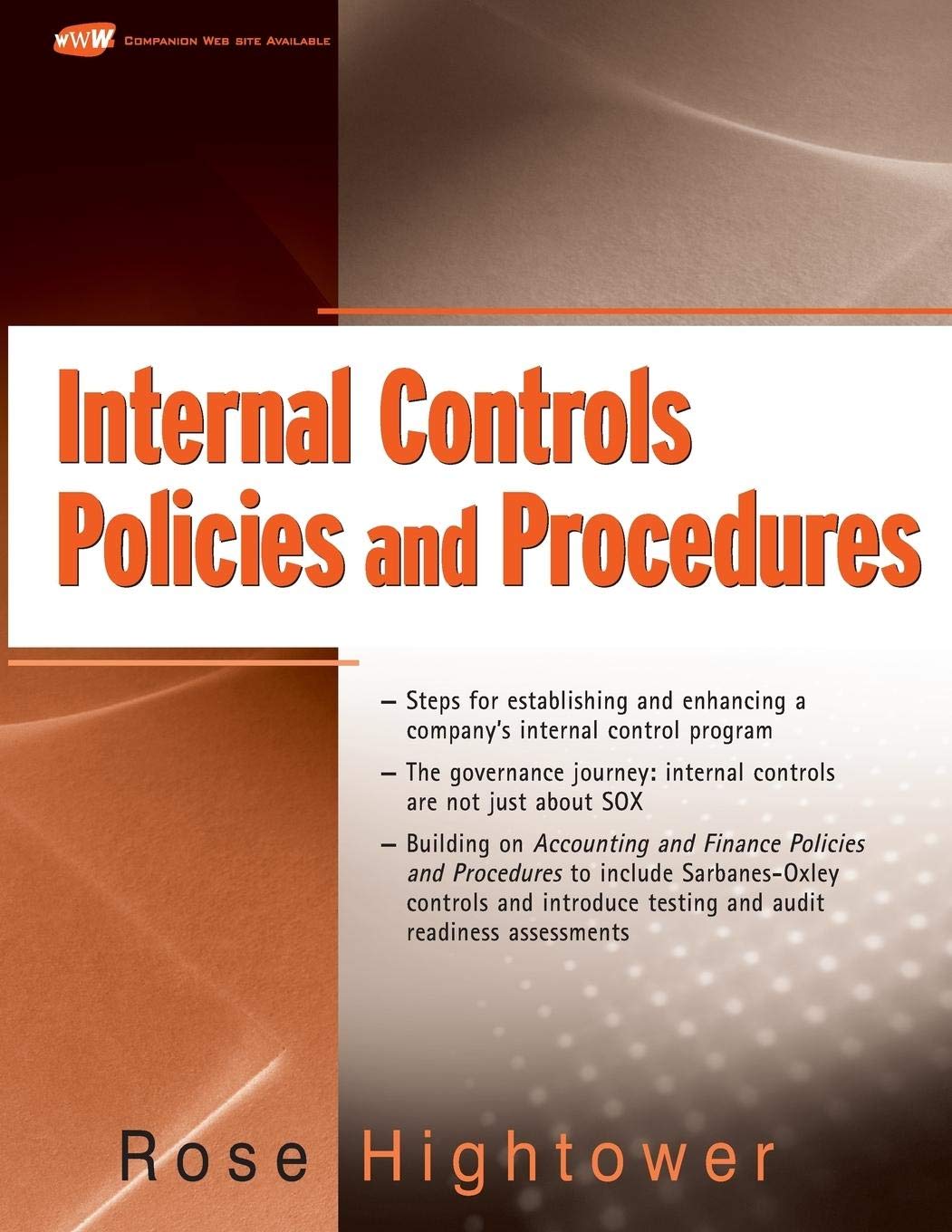 Internal Controls Policies and Procedures cover