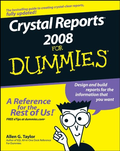 Crystal Reports 2008 For Dummies cover