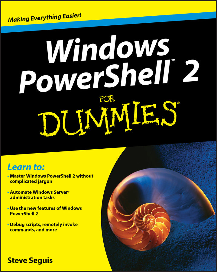 Windows PowerShell 2 For Dummies cover