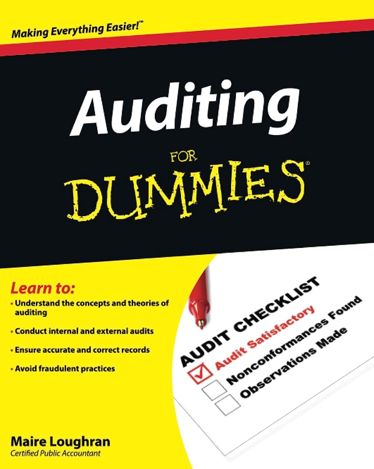 Auditing For Dummies cover