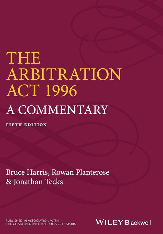 The Arbitration Act 1996: A Commentary cover