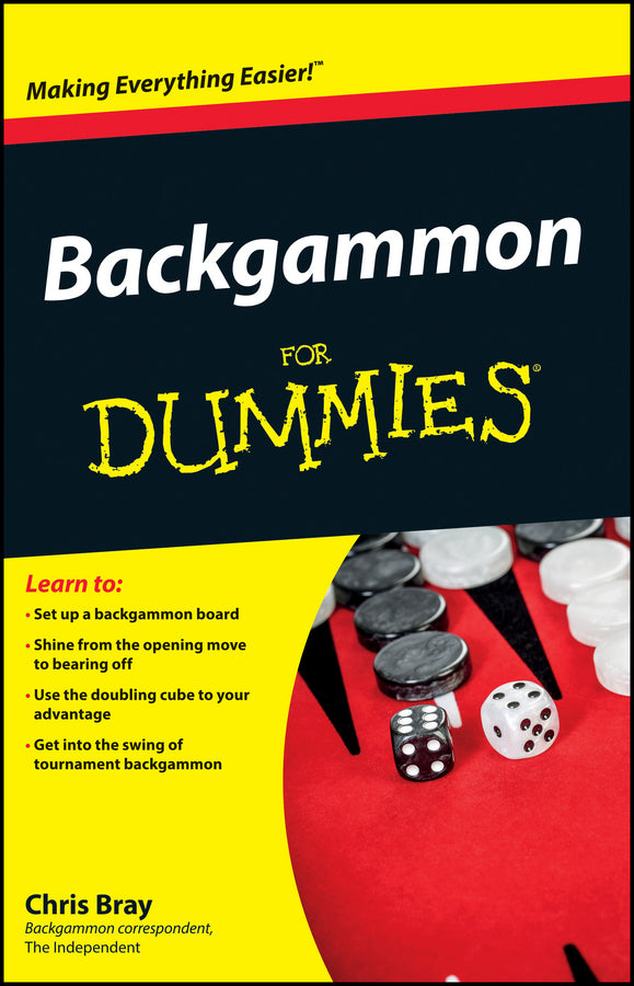 Backgammon For Dummies cover