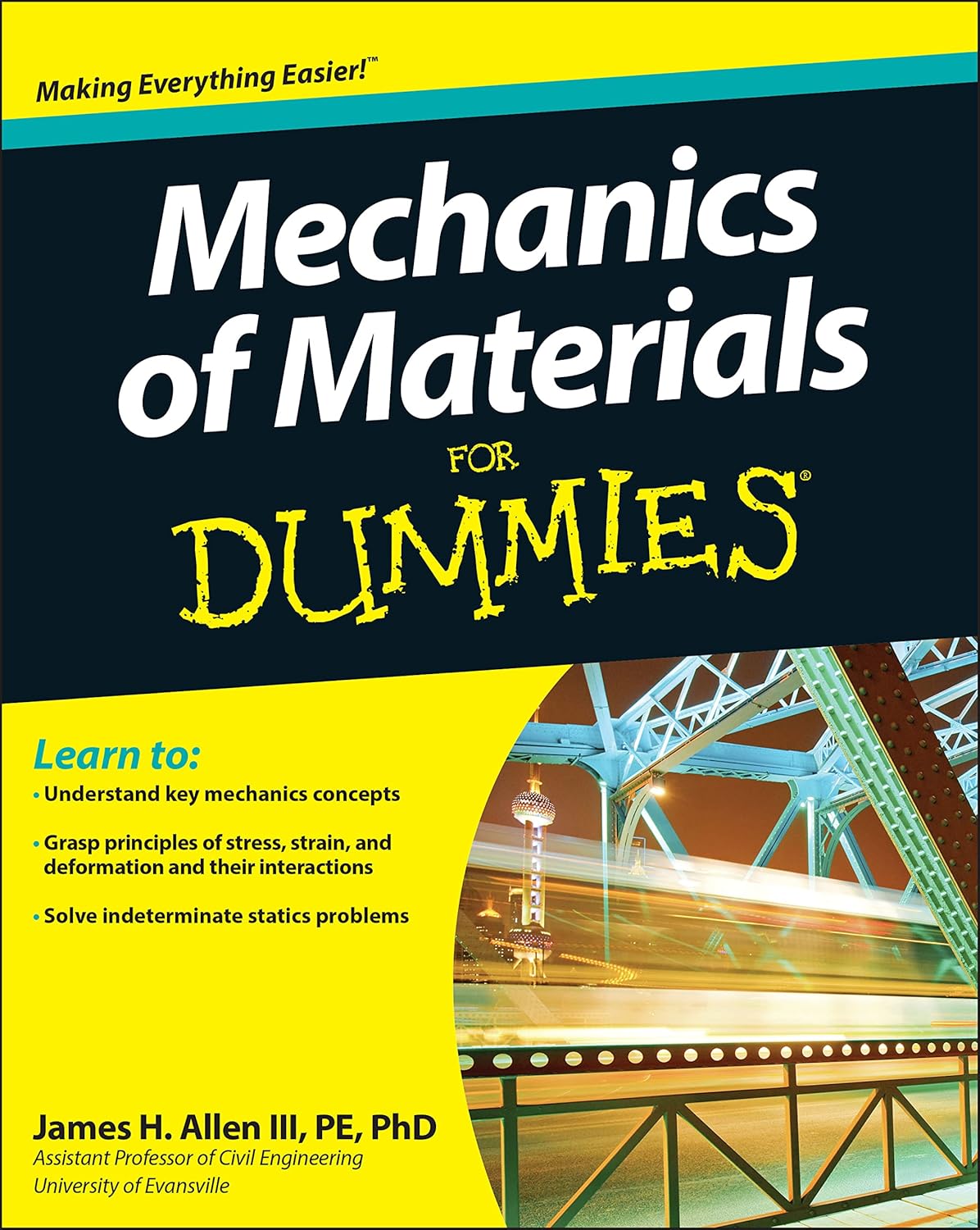 Mechanics of Materials For Dummies cover