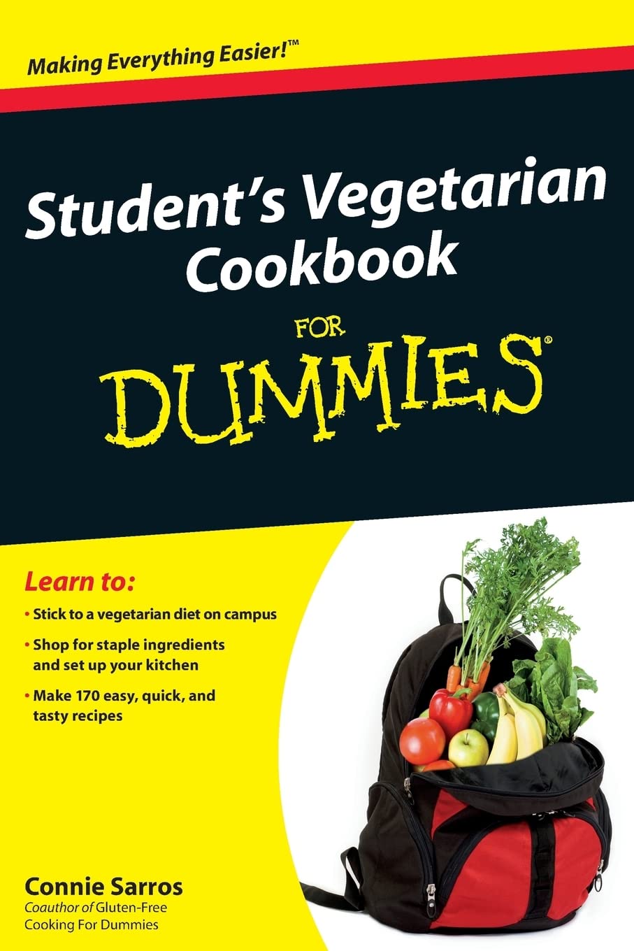 Student's Vegetarian Cookbook For Dummies cover