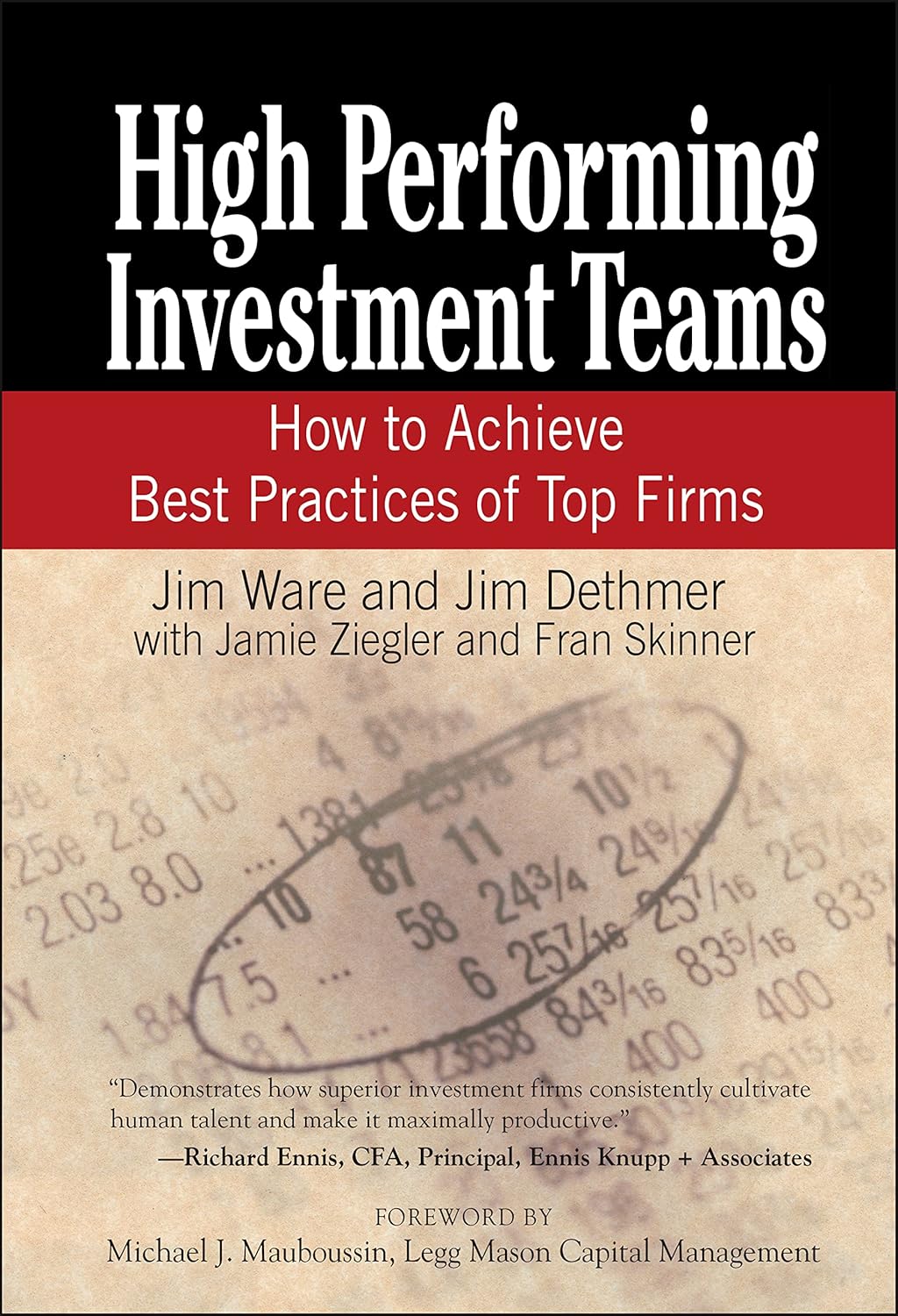 High Performing Investment Teams: How to Achieve Best Practices of Top Firms cover