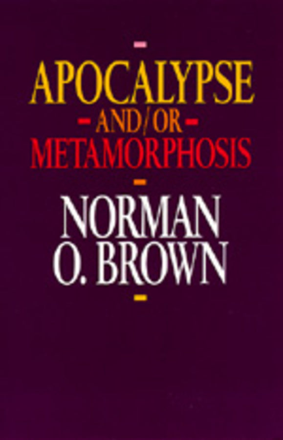 Apocalypse And/or Metamorphosis cover