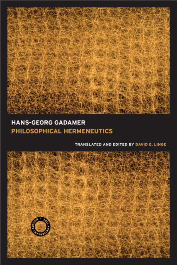 Philosophical Hermeneutics, 30th Anniversary Edition cover