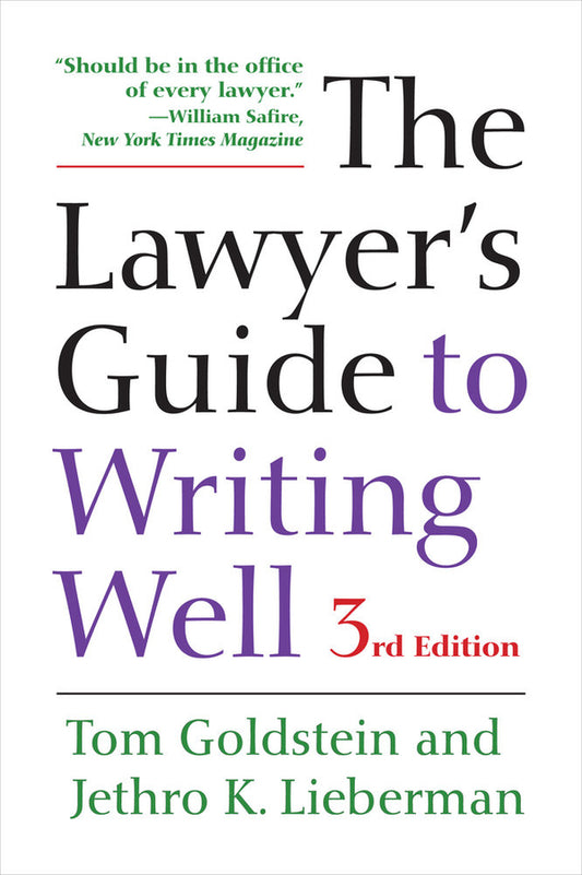 The Lawyer's Guide to Writing Well cover
