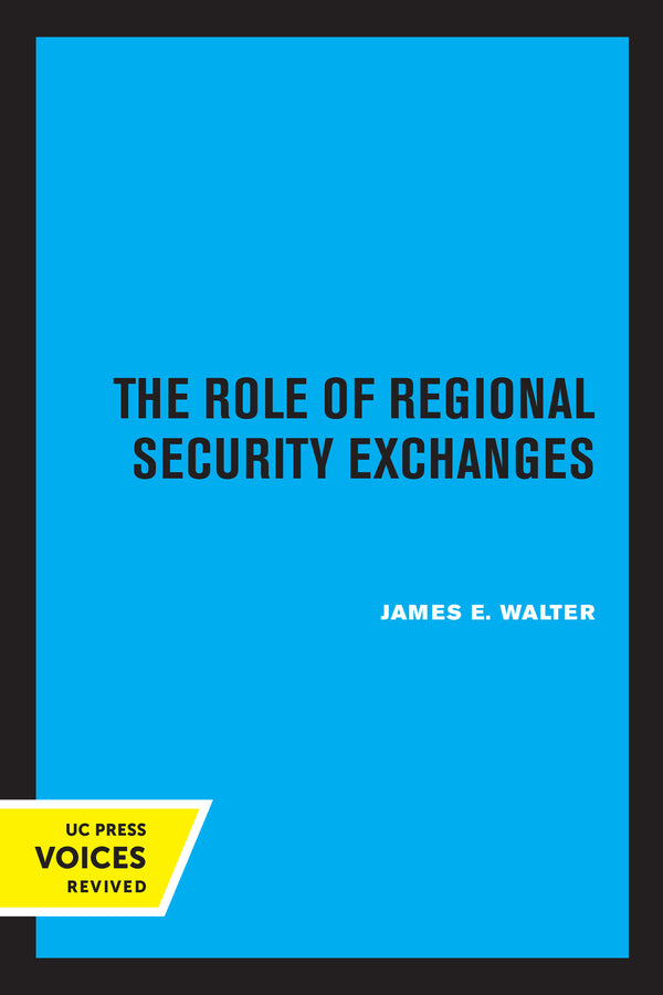 The Role of Regional Security Exchanges cover