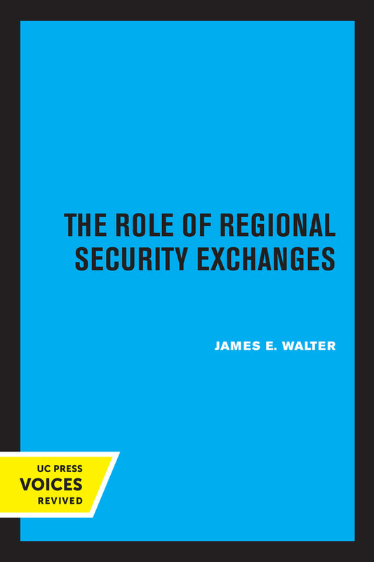 The Role of Regional Security Exchanges cover