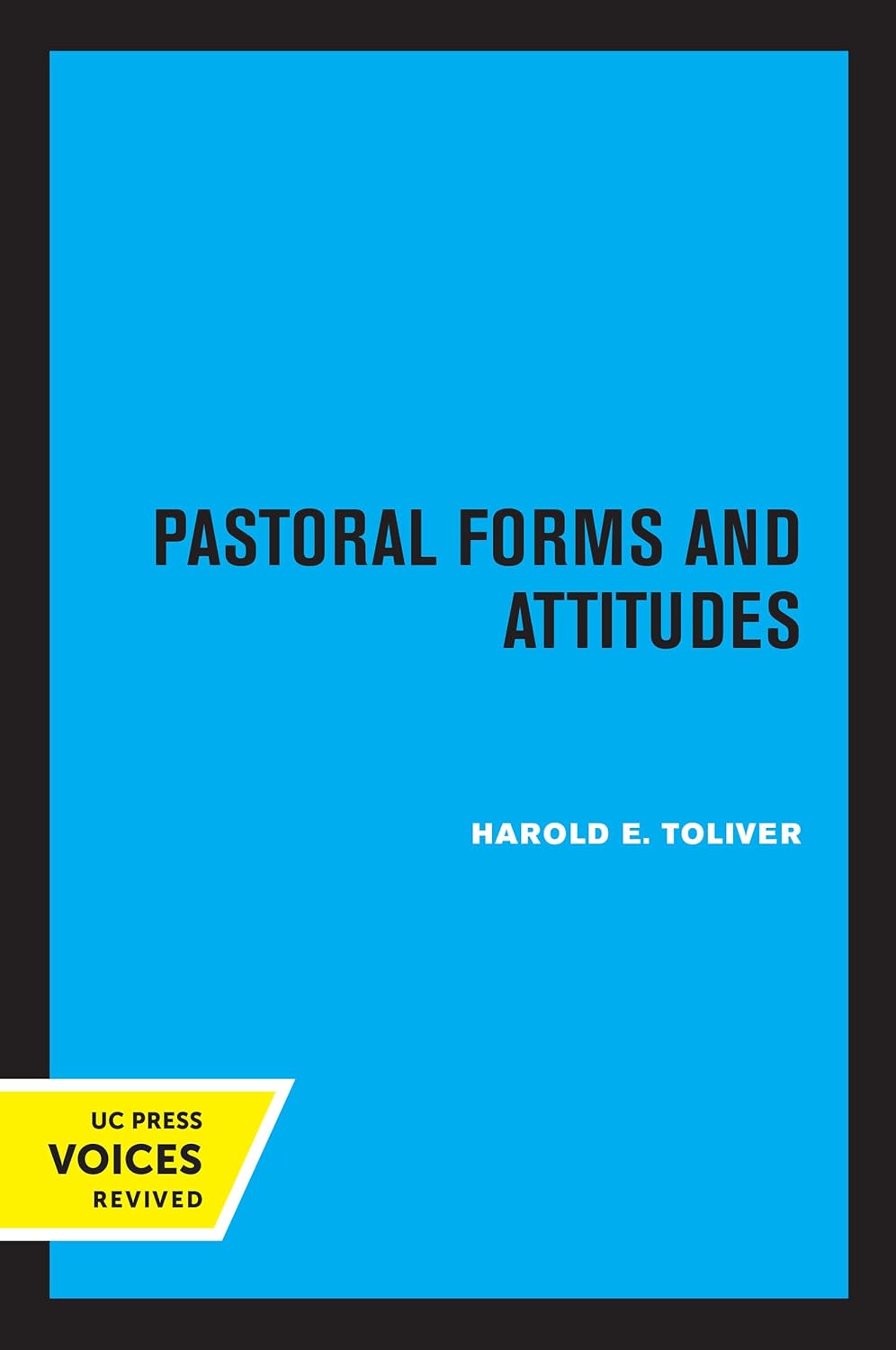 Pastoral Forms and Attitudes cover